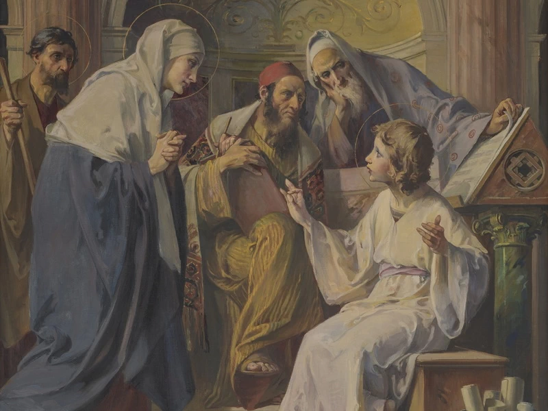 1856-Martin Feuerstein - Ritrovamento di Gesù nel Tempio - Bonnefanten Museum